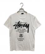 stussyステューシー）の古着「WORLD TOUR T SHIRT」｜ホワイト