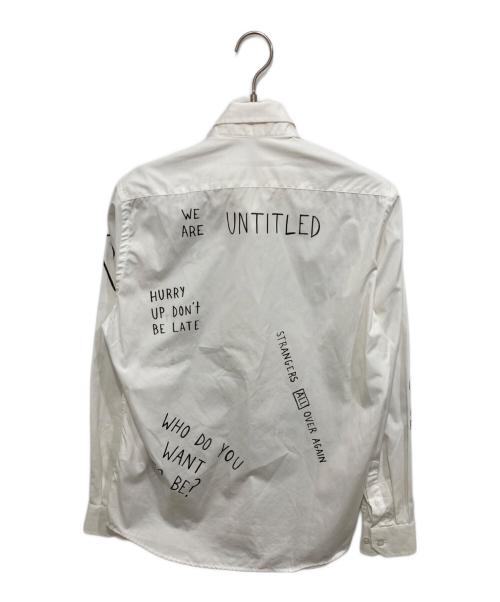 THE ACADEMY NEW YORK（ザアカデミーニューヨーク）THE ACADEMY NEW YORK (ザアカデミーニューヨーク) ANY custom handwritten Shirts ホワイト サイズ:Mの古着・服飾アイテム