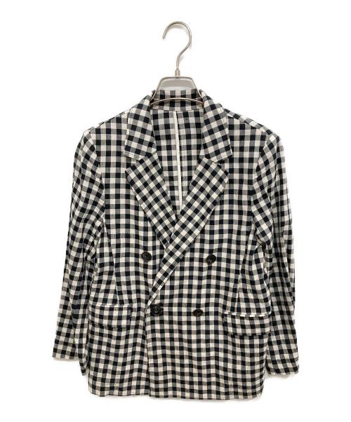 NOLLEY'S（ノーリーズ）NOLLEY'S (ノーリース) 麻混ストレッチジャケット ブラック サイズ:36の古着・服飾アイテム