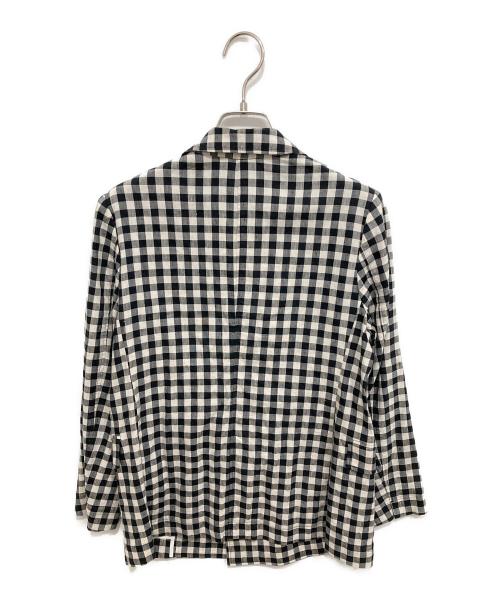 NOLLEY'S（ノーリーズ）NOLLEY'S (ノーリース) 麻混ストレッチジャケット ブラック サイズ:36の古着・服飾アイテム