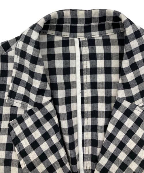 NOLLEY'S（ノーリーズ）NOLLEY'S (ノーリース) 麻混ストレッチジャケット ブラック サイズ:36の古着・服飾アイテム