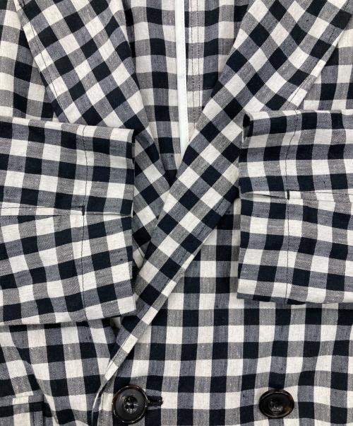 NOLLEY'S（ノーリーズ）NOLLEY'S (ノーリース) 麻混ストレッチジャケット ブラック サイズ:36の古着・服飾アイテム