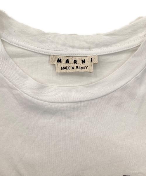 MARNI（マルニ）MARNI (マルニ) ロゴロングスリーブTシャツ ホワイト サイズ:XL(50)の古着・服飾アイテム