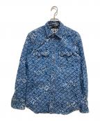 DIESELディーゼル）の古着「D-LEO CAMICIA デニムウエスタンシャツ」｜インディゴ