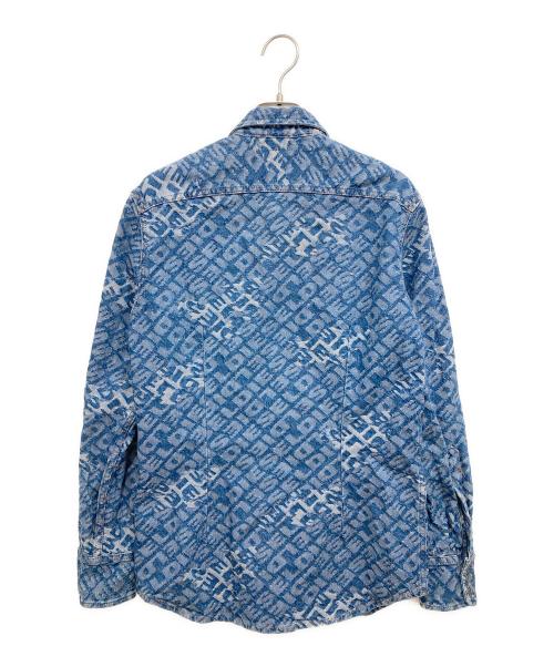 DIESEL（ディーゼル）DIESEL (ディーゼル) D-LEO CAMICIA デニムウエスタンシャツ インディゴ サイズ:XSの古着・服飾アイテム