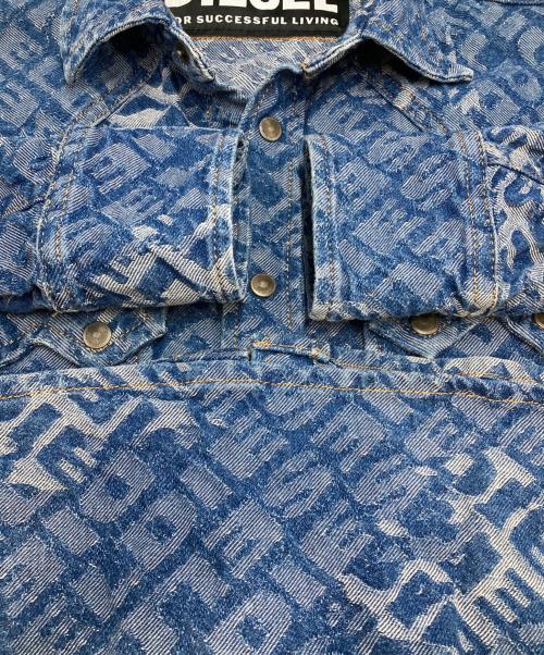DIESEL（ディーゼル）DIESEL (ディーゼル) D-LEO CAMICIA デニムウエスタンシャツ インディゴ サイズ:XSの古着・服飾アイテム