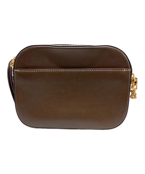 TORY BURCH（トリーバーチ）TORY BURCH (トリーバーチ) マックグローウィッカーカメラバッグ ベージュ×ブラウンの古着・服飾アイテム