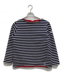 ORCIVAL（オーシバル）の古着「フリースライニングバスクシャツ」｜ネイビー×レッド