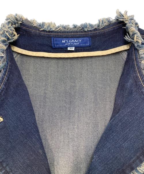 M'S GRACY（エムズグレイシー）M'S GRACY (エムズグレイシー) ストレッチデニムコート インディゴ サイズ:L(40)の古着・服飾アイテム