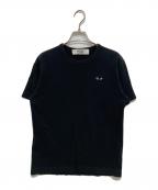 PLAY COMME des GARCONSプレイコムデギャルソン）の古着「ハートロゴTシャツ」｜ブラック