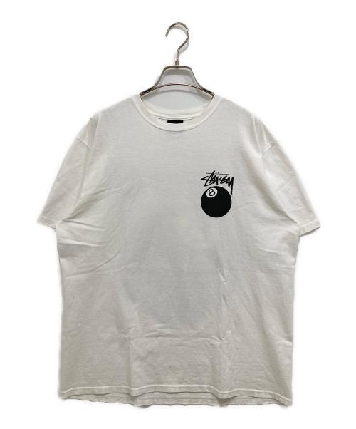 stussy（ステューシー）stussy (ステューシー) 8 ball tee ホワイト サイズ:Lの古着・服飾アイテム