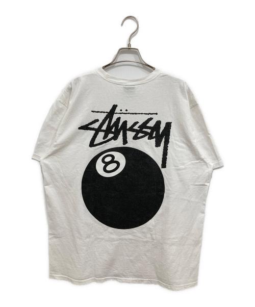 stussy（ステューシー）stussy (ステューシー) 8 ball tee ホワイト サイズ:Lの古着・服飾アイテム