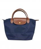 LONGCHAMPロンシャン）の古着「パッカブルハンドバッグ」｜ネイビー