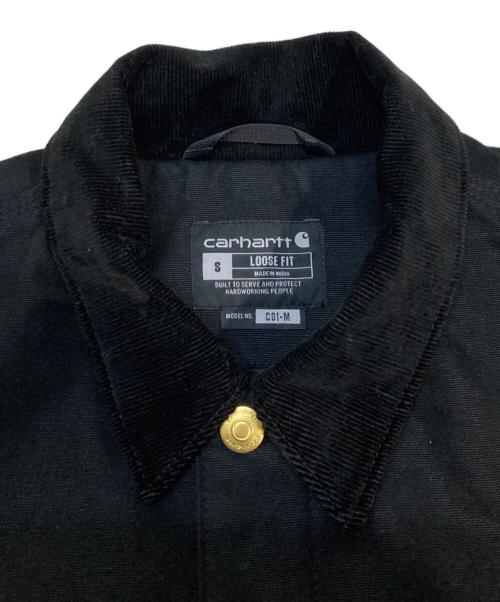 CarHartt（カーハート）CarHartt (カーハート) LINED CHORE COAT ブラック サイズ:Sの古着・服飾アイテム