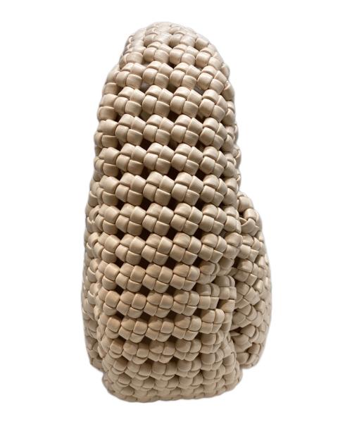 JISTORY（ジストリー）JISTORY (ジストリー) WEAVE HANDLE BAG ホワイトの古着・服飾アイテム