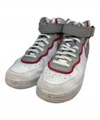 NIKEナイキ）の古着「Air Force 1 Mid '07 LV8」｜ホワイト×レッド