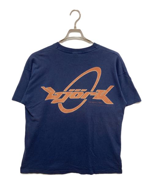 Bjork（ビョーク）Bjork (ビョーク) bjork 1994 THE LYRICAL TEXT NAVY TEE ネイビー サイズ:XLの古着・服飾アイテム