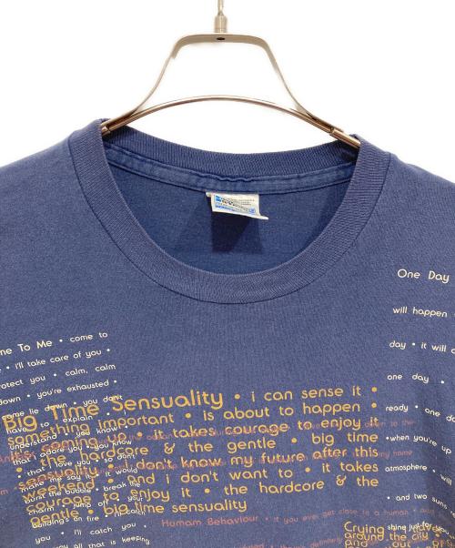 Bjork（ビョーク）Bjork (ビョーク) bjork 1994 THE LYRICAL TEXT NAVY TEE ネイビー サイズ:XLの古着・服飾アイテム