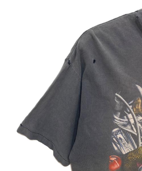 HARLEY-DAVIDSON（ハーレーダビッドソン）HARLEY-DAVIDSON (ハーレーダビッドソン) スネークプリントバイカーTシャツ フェードブラック サイズ:Lの古着・服飾アイテム