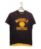 Championチャンピオン）の古着「リバーシブルTシャツ/ダブルフェイスTシャツ」｜ブラック×イエロー