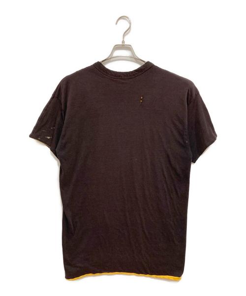 Champion（チャンピオン）Champion (チャンピオン) リバーシブルTシャツ/ダブルフェイスTシャツ ブラック×イエロー サイズ:XLの古着・服飾アイテム