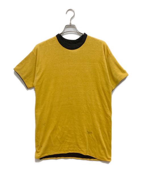 Champion（チャンピオン）Champion (チャンピオン) リバーシブルTシャツ/ダブルフェイスTシャツ ブラック×イエロー サイズ:XLの古着・服飾アイテム