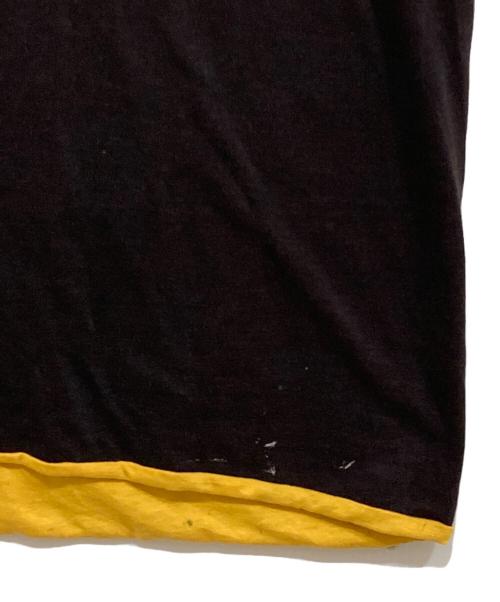 Champion（チャンピオン）Champion (チャンピオン) リバーシブルTシャツ/ダブルフェイスTシャツ ブラック×イエロー サイズ:XLの古着・服飾アイテム