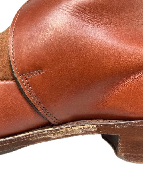 Tricker's（トリッカーズ）Tricker's (トリッカーズ) JACK COLLECTION 異素材切替ショートブーツ ブラウン サイズ:24.5cm(UK5 1/2)の古着・服飾アイテム