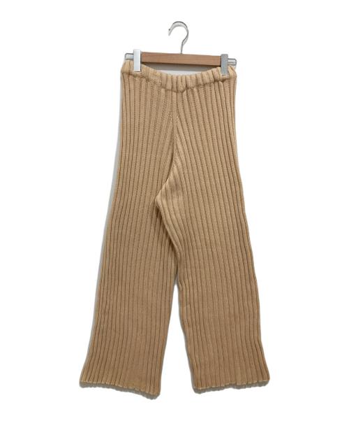 BASERANGE（ベースレンジ）BASERANGE (ベースレンジ) ニットパンツ ベージュ サイズ:Sの古着・服飾アイテム