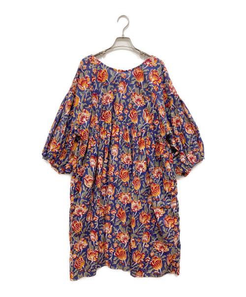 saruche（サルーチェ）saruche (サルーチェ) 総柄ワンピース ネイビー サイズ:FREEの古着・服飾アイテム