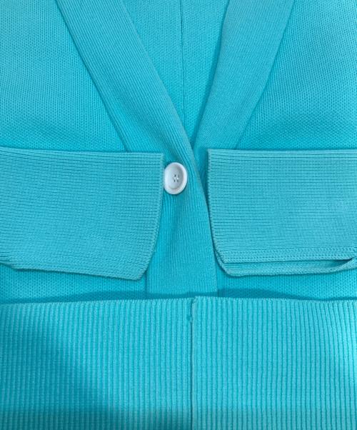 Adam et Rope（アダム エ ロペ）Adam et Rope (アダム エ ロペ) オーガニックコットンスウェットライクカーディガン スカイブルー サイズ:Freeの古着・服飾アイテム