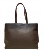 U.A. GreenLabelRelaxingユナイテッドアローズグリーンレーベル リラクシング）の古着「シボ レザーライク ジップ トート バッグ」