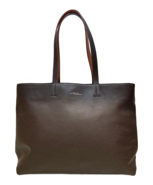 U.A. GreenLabelRelaxing（ユナイテッドアローズグリーンレーベル リラクシング）U.A. GreenLabelRelaxing (ユナイテッドアローズグリーンレーベル リラクシング) シボ レザーライク ジップ トート バッグの古着・服飾アイテム