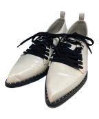 SY UNITED ARROWSシーユナイテッドアローズ）の古着「ポインテッドレースアップフラットシューズ」｜ホワイト