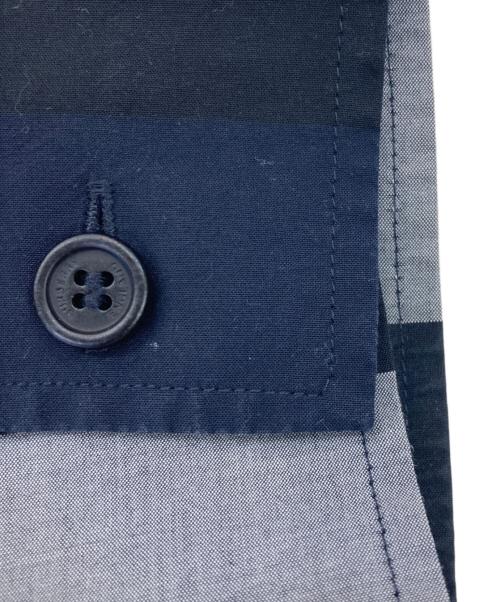 BURBERRY LONDON（バーバリーロンドン）BURBERRY LONDON (バーバリーロンドン) ノヴァチェックシャツ ネイビー サイズ:Mの古着・服飾アイテム