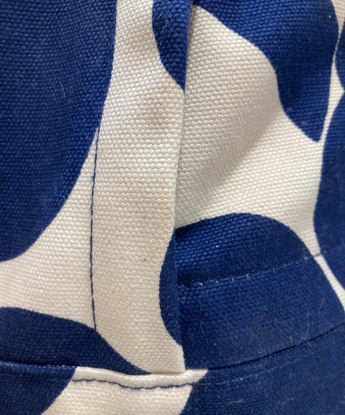 marimekko（マリメッコ）marimekko (マリメッコ) Enni Unikko バックパック ブルー×ホワイトの古着・服飾アイテム