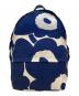 marimekko（マリメッコ）の古着「Enni Unikko バックパック」｜ブルー×ホワイト