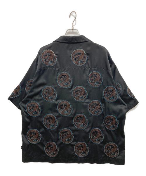 ROTOL（ロトル）ROTOL (ロトル) jieda (ジエダ) 刺繍オープンカラーシャツ ブラック サイズ:Mの古着・服飾アイテム