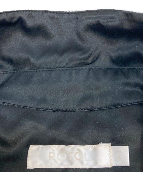 ROTOL（ロトル）ROTOL (ロトル) jieda (ジエダ) 刺繍オープンカラーシャツ ブラック サイズ:Mの古着・服飾アイテム