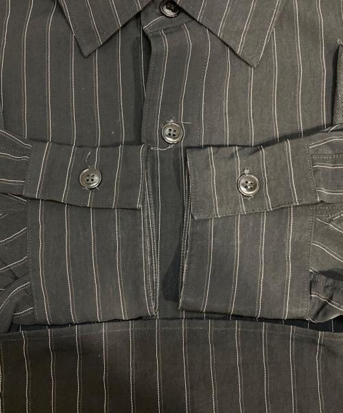 jieda（ジエダ）jieda (ジエダ) RAYON STRIPE TAPE OVER ブラック サイズ:M程度の古着・服飾アイテム