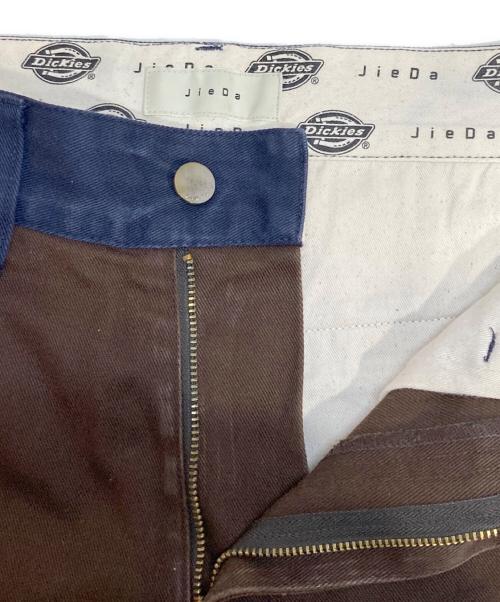 jieda（ジエダ）jieda (ジエダ) Dickies (ディッキーズ) swiching pants ブラウン×ネイビー サイズ:Sの古着・服飾アイテム