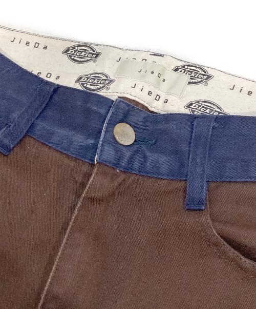 jieda（ジエダ）jieda (ジエダ) Dickies (ディッキーズ) swiching pants ブラウン×ネイビー サイズ:Sの古着・服飾アイテム