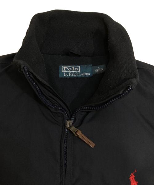 POLO RALPH LAUREN（ポロ・ラルフローレン）POLO RALPH LAUREN (ポロ・ラルフローレン) 裏フリースブルゾン ネイビー サイズ:Sの古着・服飾アイテム