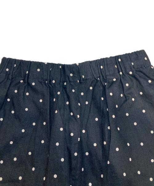 URBAN RESEARCH DOORS（アーバンリサーチドアーズ）URBAN RESEARCH DOORS (アーバンリサーチドアーズ) リネンドットイージーパンツ ブラック サイズ:Mの古着・服飾アイテム