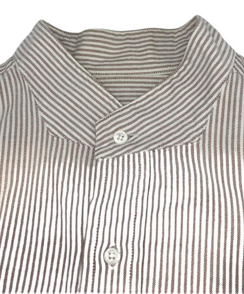 ANATOMICA（アナトミカ）ANATOMICA (アナトミカ) バンドカラーシャツ ブラウン サイズ:Mの古着・服飾アイテム