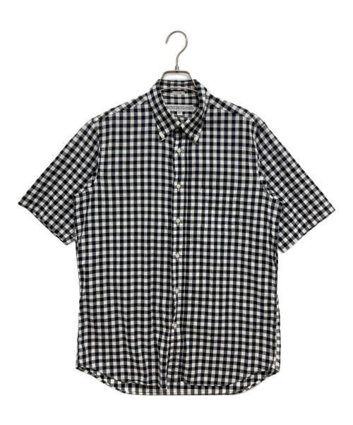 INDIVIDUALIZED SHIRTS（インディビジュアライズドシャツ）INDIVIDUALIZED SHIRTS (インディビジュアライズドシャツ) 半袖ボタンダウンシャツ ブラック サイズ:M(15　1/2)の古着・服飾アイテム