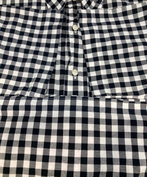 INDIVIDUALIZED SHIRTS（インディビジュアライズドシャツ）INDIVIDUALIZED SHIRTS (インディビジュアライズドシャツ) 半袖ボタンダウンシャツ ブラック サイズ:M(15　1/2)の古着・服飾アイテム
