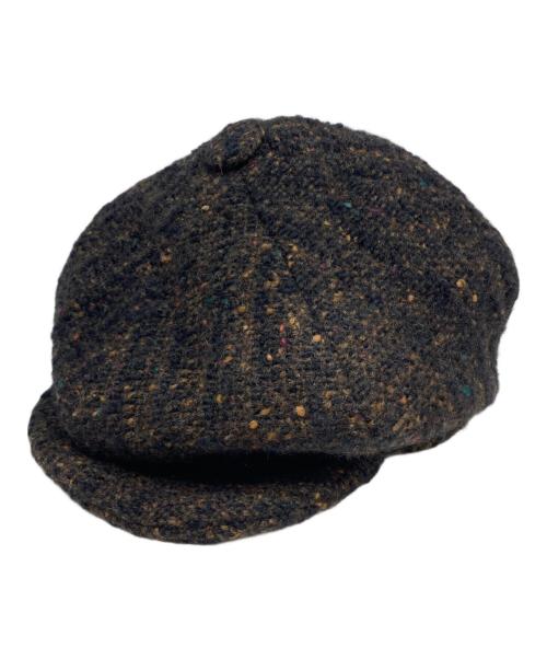 STUDIO DONEGAL（スタジオ ドネゴール）studio donegal (スタジオ ドネゴール) ツイードキャスケット ブラウン サイズ:Mの古着・服飾アイテム