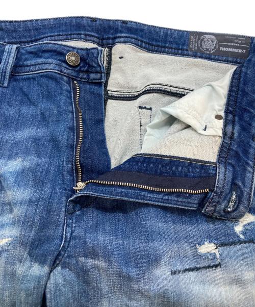 DIESEL（ディーゼル）DIESEL (ディーゼル) ダメージ加工デニムパンツ インディゴ サイズ:SIZE91cm(W36)の古着・服飾アイテム
