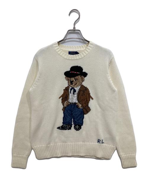 POLO RALPH LAUREN（ポロ・ラルフローレン）POLO RALPH LAUREN (ポロ・ラルフローレン) ポロベアニット アイボリー サイズ:S 未使用品の古着・服飾アイテム